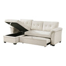  Homelegance Elara 8477BEG*SC 2 pc Reversible Sectional with Pull-out Bed, Reversible Chaise and Hidden Storage IMAGE 14