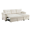  Homelegance Elara 8477BEG*SC 2 pc Reversible Sectional with Pull-out Bed, Reversible Chaise and Hidden Storage IMAGE 15