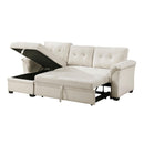  Homelegance Elara 8477BEG*SC 2 pc Reversible Sectional with Pull-out Bed, Reversible Chaise and Hidden Storage IMAGE 18