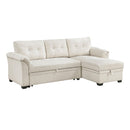  Homelegance Elara 8477BEG*SC 2 pc Reversible Sectional with Pull-out Bed, Reversible Chaise and Hidden Storage IMAGE 3
