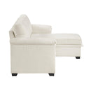  Homelegance Elara 8477BEG*SC 2 pc Reversible Sectional with Pull-out Bed, Reversible Chaise and Hidden Storage IMAGE 5