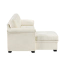  Homelegance Elara 8477BEG*SC 2 pc Reversible Sectional with Pull-out Bed, Reversible Chaise and Hidden Storage IMAGE 7