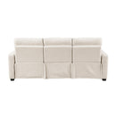  Homelegance Vera 8479BEG-3PW Power Double Reclining Sofa with USB Charging Ports IMAGE 3