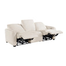  Homelegance Vera 8479BEG-3PW Power Double Reclining Sofa with USB Charging Ports IMAGE 4