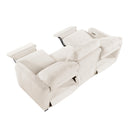  Homelegance Vera 8479BEG-3PW Power Double Reclining Sofa with USB Charging Ports IMAGE 5