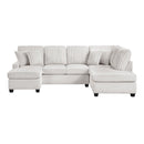  Homelegance Lawson 8470TPE*23LCRC 2 pc Sectional with Chaise IMAGE 2