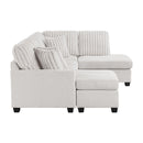  Homelegance Lawson 8470TPE*23LCRC 2 pc Sectional with Chaise IMAGE 3