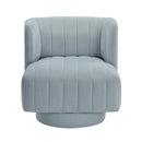  Manufacturer Color_Aqua blue -- Joyce 1052AQ-1 Swivel Chair IMAGE 1