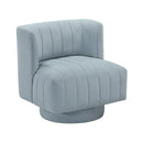  Manufacturer Color_Aqua blue -- Joyce 1052AQ-1 Swivel Chair IMAGE 2