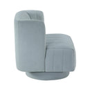  Manufacturer Color_Aqua blue -- Joyce 1052AQ-1 Swivel Chair IMAGE 3