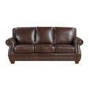  Manufacturer Color_Brown -- Homelegance Remington Stationary Leather Match Sofa IMAGE 1