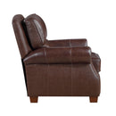  Manufacturer Color_Brown -- Homelegance Remington Leather Match Recliner IMAGE 3