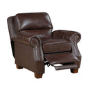  Manufacturer Color_Brown -- Homelegance Remington Leather Match Recliner IMAGE 6