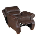  Manufacturer Color_Brown -- Homelegance Remington Leather Match Recliner IMAGE 7