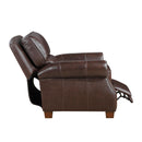  Manufacturer Color_Brown -- Homelegance Remington Leather Match Recliner IMAGE 8