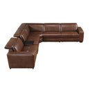  Homelegance Sutton 9790BRW*6LRRRPWH 6 pc Modular Power Reclining Sectional with Power Headrests and Charging Ports IMAGE 3