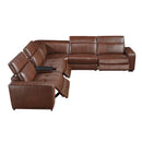  Homelegance Sutton 9790BRW*6LRRRPWH 6 pc Modular Power Reclining Sectional with Power Headrests and Charging Ports IMAGE 5