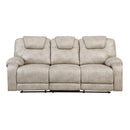  Manufacturer Color_Pewter -- Gainesville 8560PT-3 Double Reclining Sofa IMAGE 1