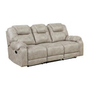  Manufacturer Color_Pewter -- Gainesville 8560PT-3 Double Reclining Sofa IMAGE 2