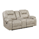  Manufacturer Color_Pewter -- Gainesville 8560PT-2 Double Reclining Love Seat with Center Console IMAGE 2
