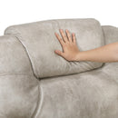  Manufacturer Color_Pewter -- Gainesville 8560PT-2 Double Reclining Love Seat with Center Console IMAGE 6
