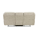  Manufacturer Color_Sand Motion Type_Reclining -- Proctor 8517PWT-3 Double Reclining Sofa IMAGE 3
