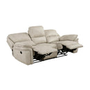  Manufacturer Color_Sand Motion Type_Reclining -- Proctor 8517PWT-3 Double Reclining Sofa IMAGE 4
