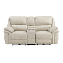  Manufacturer Color_Sand Motion Type_Power Recline -- Proctor 8517PWT-2PW Power Double Reclining Love Seat with Center Console IMAGE 1