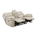  Manufacturer Color_Sand Motion Type_Power Recline -- Proctor 8517PWT-2PW Power Double Reclining Love Seat with Center Console IMAGE 4
