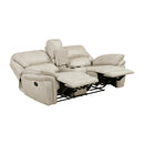  Manufacturer Color_Sand Motion Type_Reclining -- Proctor 8517PWT-2 Double Reclining Love Seat with Center Console IMAGE 4
