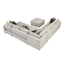  Homelegance Isla 8548*7VC2ACR2ACLACAOT 6 pc Sectional with Reversible Chaise, Pull-out Bed and Ottoman IMAGE 4