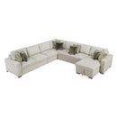  Homelegance Isla 8548*6VCCR22AACA 5 pc Sectional with Convertible and Reversible Chaise, Hidden Storage, Click Motion Back IMAGE 1