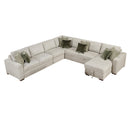  Homelegance Isla 8548*6VC2ACR2ACLACA 5 pc Sectional with Reversible Chaise and Pull-out Bed IMAGE 2