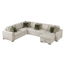  Homelegance Isla 8548*5VC2ACR2ACLA 4 pc Sectional with Reversible Chaise, Pull-out Bed and Hidden Storage IMAGE 1