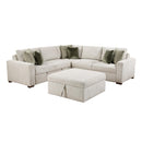  Homelegance Isla 8548*52ACLCR2AAOT 4 pc Sectional with Pull-out Bed and Ottoman IMAGE 1