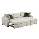  Homelegance Isla 8548*3VC2ACLA 2 pc Sectional with Reversible Chaise, Pull-out Bed and Hidden Storage, Click Motion Back IMAGE 6