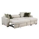  Homelegance Isla 8548*3VC2ACLA 2 pc Sectional with Reversible Chaise, Pull-out Bed and Hidden Storage, Click Motion Back IMAGE 7