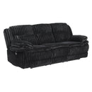  Manufacturer Color_Black -- Goodland 9577BK-3 Double Reclining Sofa IMAGE 2
