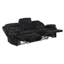  Manufacturer Color_Black -- Goodland 9577BK-3 Double Reclining Sofa IMAGE 4