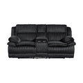  Manufacturer Color_Black -- Goodland 9577BK-2 Double Reclining Love Seat with Center Console IMAGE 1