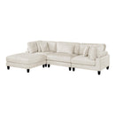  Manufacturer Color_Beige -- Robstown 9688NBE*42CRACOT 4 pc Modular Sectional with Ottoman IMAGE 1