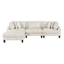  Manufacturer Color_Beige -- Robstown 9688NBE*42CRACOT 4 pc Modular Sectional with Ottoman IMAGE 2