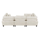  Manufacturer Color_Beige -- Robstown 9688NBE*42CRACOT 4 pc Modular Sectional with Ottoman IMAGE 5