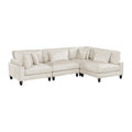  Manufacturer Color_Beige -- Robstown 9688NBE*42CR2AC 4 pc Modular Sectional IMAGE 1
