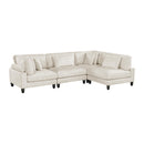  Manufacturer Color_Beige -- Robstown 9688NBE*42CR2AC 4 pc Modular Sectional IMAGE 1
