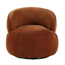  Manufacturer Color_Rusty orange -- Homelegance Ruvo Swivel Fabric Chair IMAGE 1