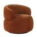  Manufacturer Color_Rusty orange -- Homelegance Ruvo Swivel Fabric Chair IMAGE 2
