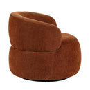  Manufacturer Color_Rusty orange -- Homelegance Ruvo Swivel Fabric Chair IMAGE 3