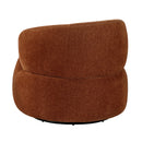  Manufacturer Color_Rusty orange -- Homelegance Ruvo Swivel Fabric Chair IMAGE 4