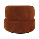  Manufacturer Color_Rusty orange -- Homelegance Ruvo Swivel Fabric Chair IMAGE 5